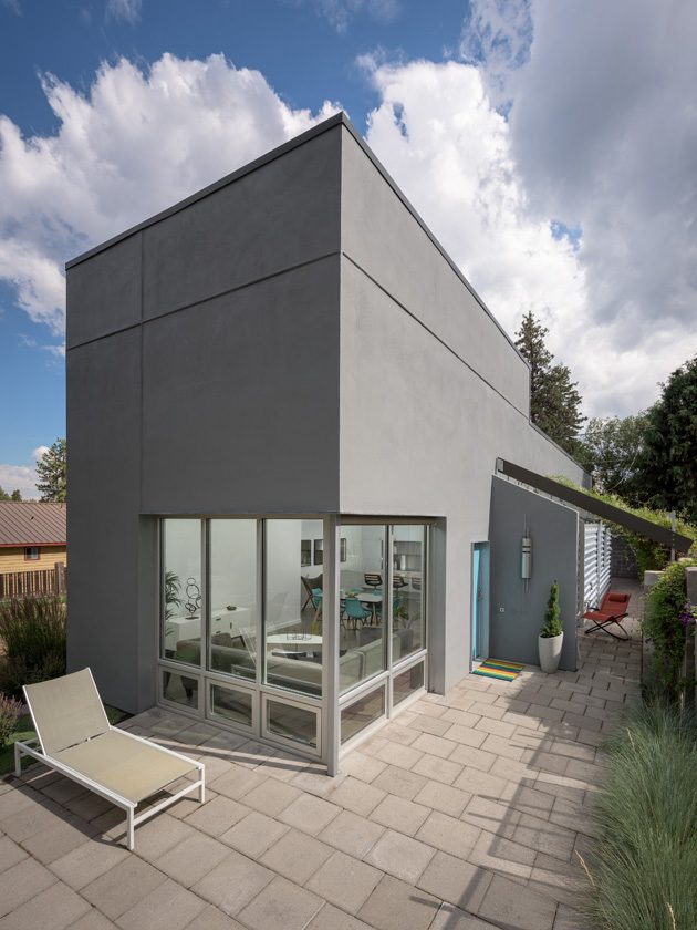 modern architecture stucco